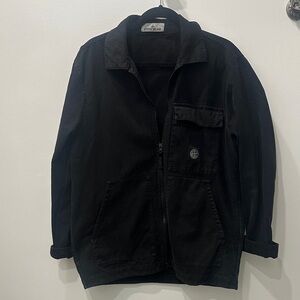 Stone Island Classic Black Shirt Jacket